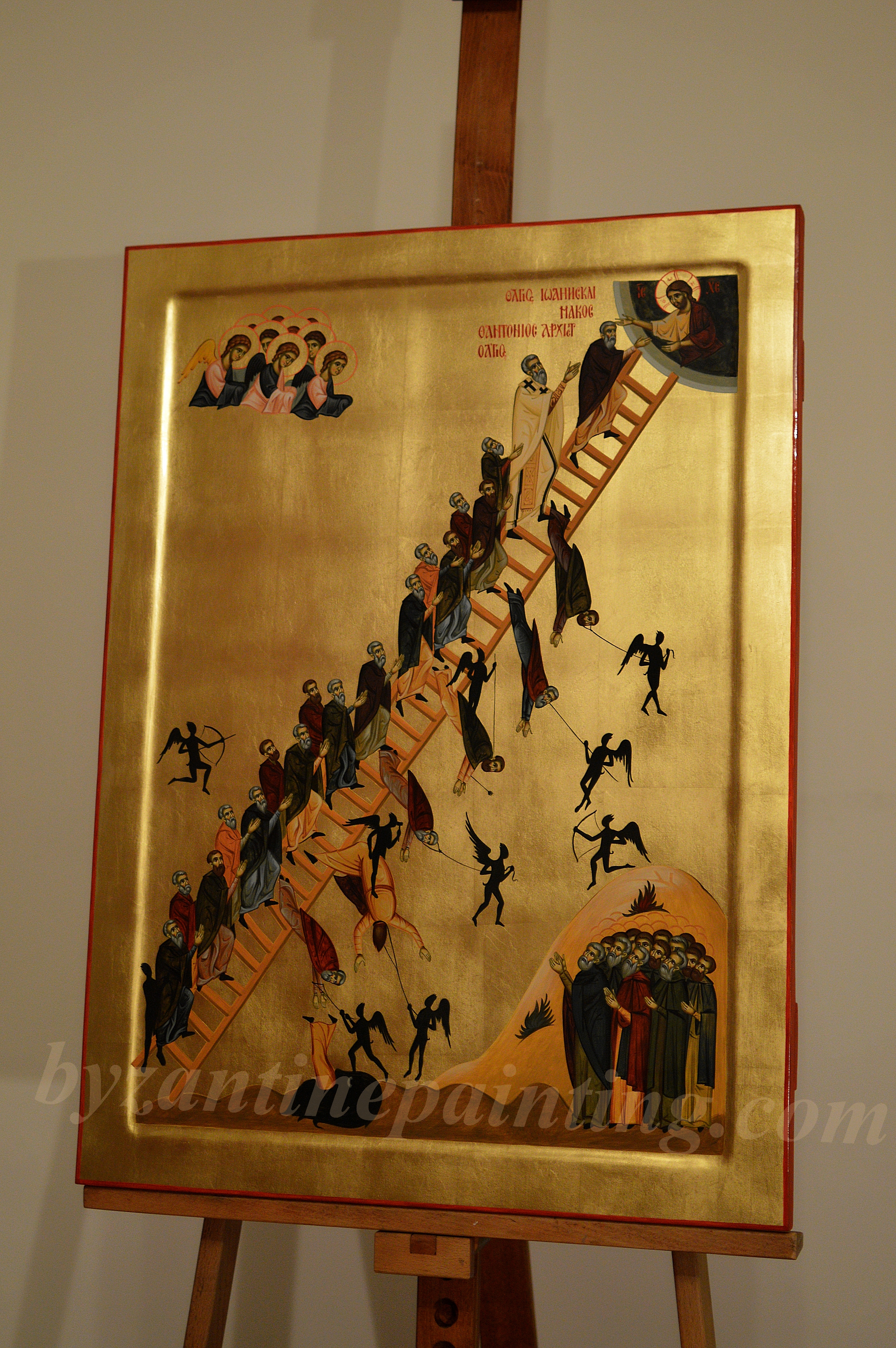 Ladder of Divine Ascent (Sinai) Icon - F148 - Legacy Icons