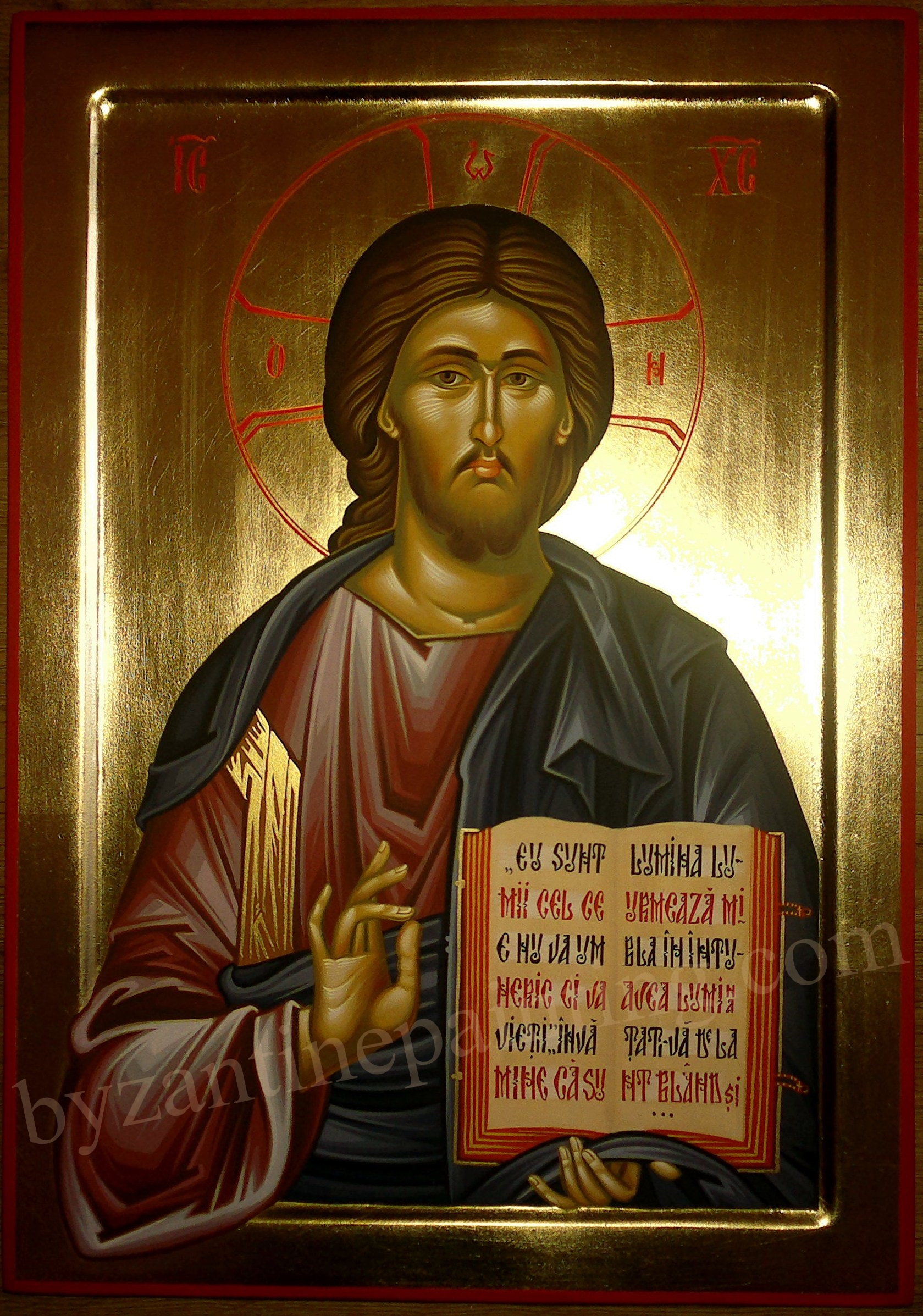 Iisus Hristos Pantocrator Icoana Pictata Pe Lemn De Vanzare Icoane Bizantine