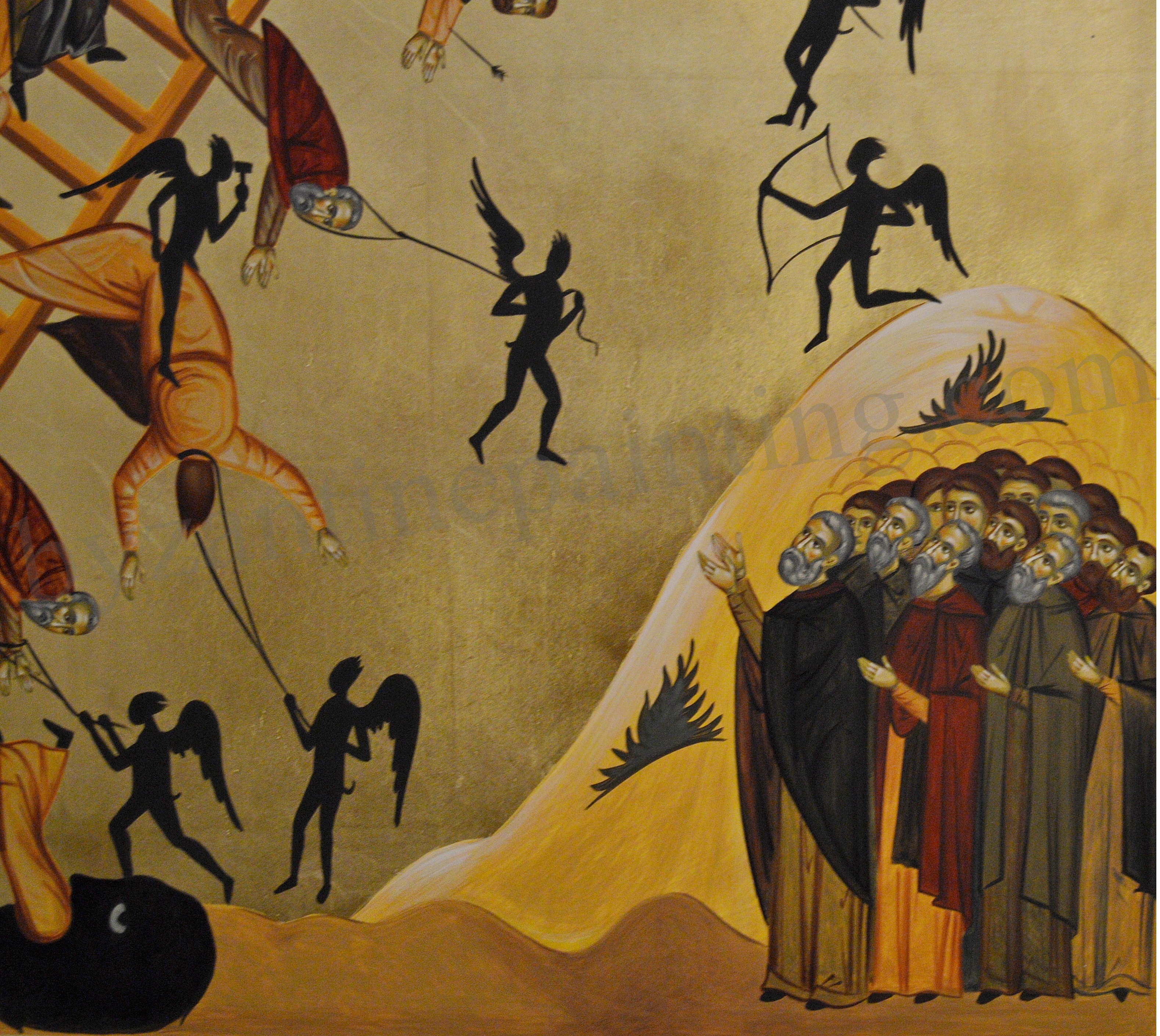 Icon The Ladder Of Divine Ascent Byzantine Icon Painting Icon The Ladder Of Divine Ascent Byzantine Icon Painting